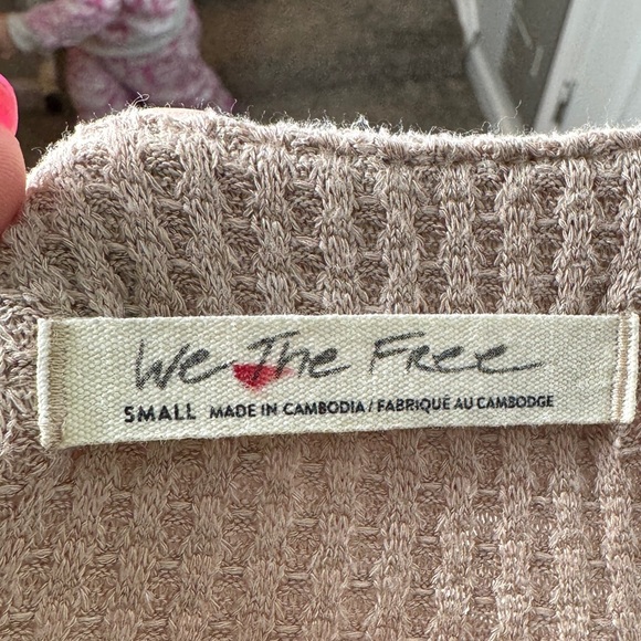 Free People We The Free Women's North Shore Thermal Tunic Top
Size Small Tan - Picture 6 of 10